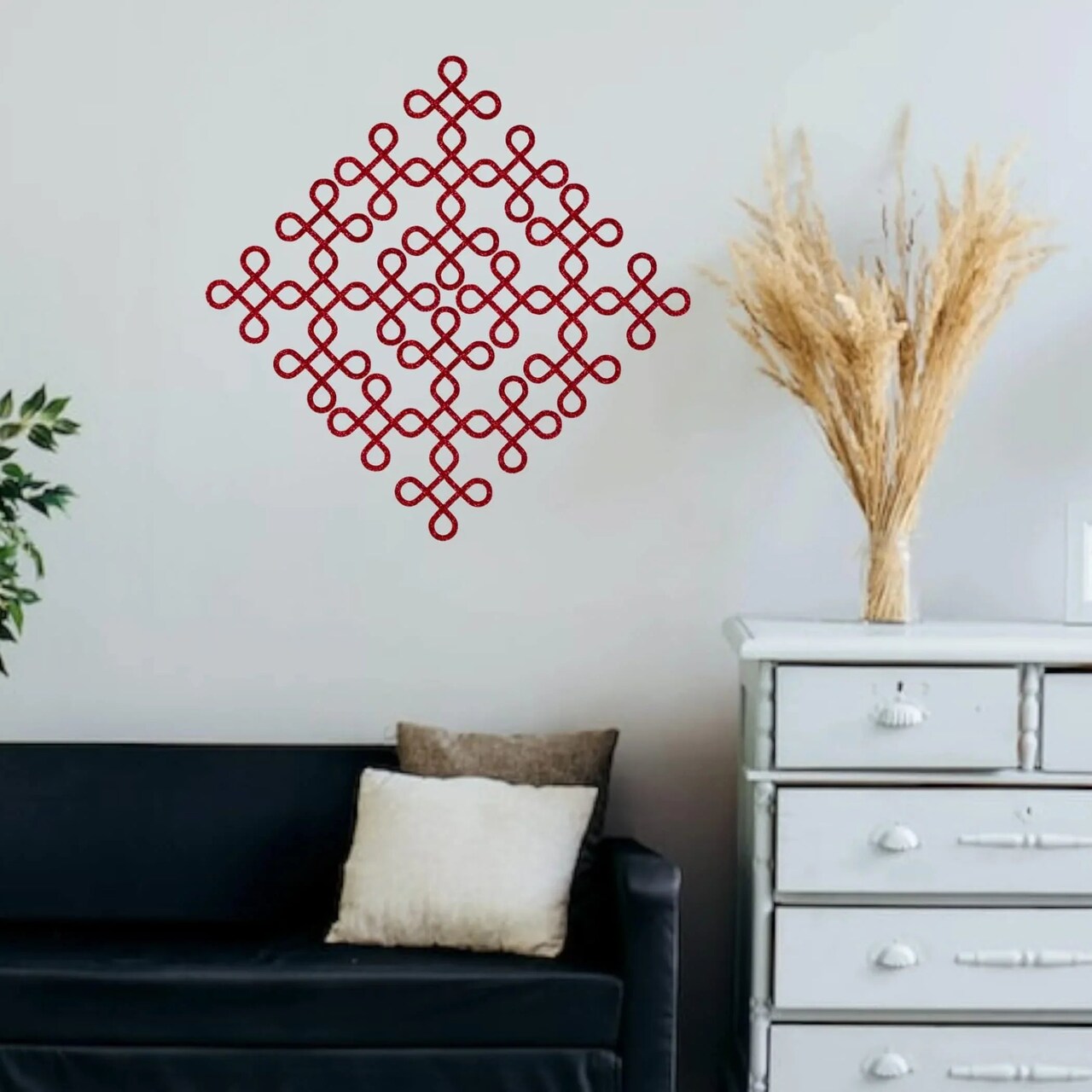 Traditional Muggu Kolam Cutout Diy Indian Backdrop Wall Decoration Stickers Puja Mandir Item Religious Cutout for Spiritual Home Styling Housewarming Gift